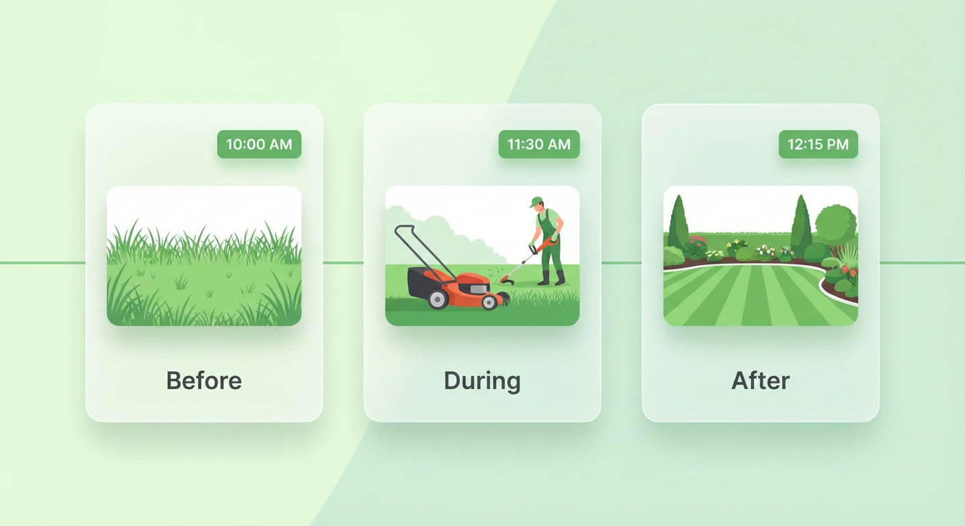 Example same-day service notification preview
